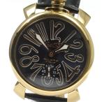 【GaGa MILANO】ガガミラノ マヌアーレ48MM 5011.05S 手巻き メンズ★保証書付き【ev20】