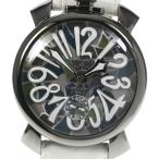 ☆美品【GaGa MILANO】ガガミラノ マヌアーレ48 5012.MOSAICO1 手巻き メンズ【ev】