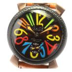 ☆美品【GaGa MILANO】ガガミラノ マヌアーレ48 500本限定 5016.5 手巻き メンズ