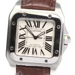 ☆良品【CARTIER】カルティエ サントス100 W20106X8 自動巻き ボーイズ
