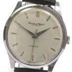 【IWC】シャフハウゼン cal.853 自動巻き 革ベルト メンズ