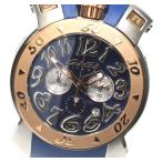 ☆美品【GaGa MILANO】ガガミラノ クロノ48 デイト 8015 クォーツ メンズ