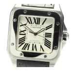 【CARTIER】カルティエ サントス100 LM W20073X8 自動巻き メンズ★箱付き