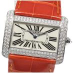 【CARTIER】カルティエ タンクディバン W6300755 タフターダイアベゼル クォーツ メン ...
