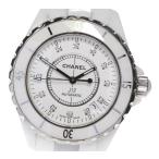 【CHANEL】シャネル J12 白セラミック 12P ダイヤ H1629 自動巻き メンズ