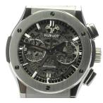 ☆美品 保証書/箱付【HUBLOT】ウブロ クラシック フュージョン アエロ クロノグラフ デイト  ...