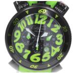 ☆良品【GaGa MILANO】ガガミラノ マヌアーレ48 クロノグラフ 6054.02 クォーツ メンズ