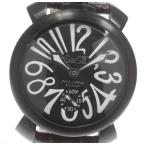 良品★保証書付き【GaGa MILANO】ガガミラノ マヌアーレ48MM スモールセコンド 5012.04S 手巻き メンズ
