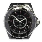 ☆良品 箱付【CHANEL】シャネル J12 H1635 12P ルビー ブラックセラミック 自動巻 ...