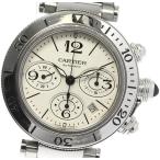箱保付☆【CARTIER】カルティエ パシャ シータイマー クロノグラフ W31089M7 自動巻き ...
