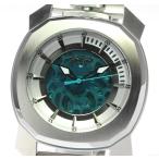 ☆良品・箱保付☆【GaGa MILANO】ガガミラノ フレームワン 44MM スケルトン 7070.01 自動巻き メンズ【ev】