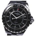 ☆美品【CHANEL】シャネル J12 ブラックセラミック GMT H2012 自動巻き メンズ