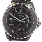 箱保付き【CHANEL】シャネル J12 GMT ブラックセラミック H2012 自動巻き メンズ
