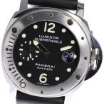★箱・保証書付き【PANERAI】パネライ ルミノール サブマーシブル デイト PAM00024 自 ...