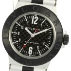 Yahoo! Yahoo!ショッピング(ヤフー ショッピング)☆美品【BVLGARI】ブルガリ アルミニウム カーボンダイアル デイト AL32TA クォーツ ボーイズ