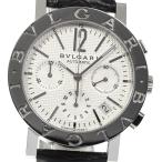 ☆良品・箱保付☆【BVLGARI】ブルガリ ブルガリブルガリ クロノグラフ BB38SLCH 自動巻 ...