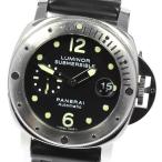 ベルト訳あり☆★箱・保証書付き【PANERAI】パネライ ルミノール サブマーシブル デイト PAM ...