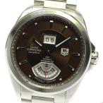 ☆美品 箱保付【TAG HEUER】タグホイヤー カレラ グランドカレラ GMT ブラウン文字盤 W ...
