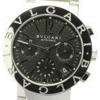 ☆良品★保証書付き【BVLGARI】ブルガリ ブルガリブルガリ クロノグラフ BB38SSCH 自動 ...