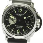 ☆良品★箱・保証書付き【PANERAI】パネライ ルミノール GMT デイト クロノメーター PAM ...