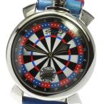 ★箱・保証書付き【GaGa MILANO】ガガミラノ マヌアーレ48MM ラスベガス 5010.LAS VEGAS.03 手巻き メンズ 【21104】