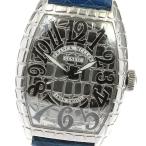 ☆良品【FRANCK MULLER】フランクミュラー トノーカーべックス アイアンクロコ 8880S ...