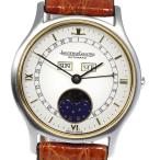 ☆良品★箱・保証書付き【JAEGER-LECOULTRE】ジャガー・ルクルト トリプルカレンダー ムーンフェイズ 141.119.5 自動巻き ボーイズ