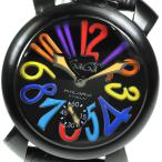 ☆良品★保証書付き【GaGa MILANO】ガガミラノ マヌアーレ48 5012.03S 手巻き メンズ