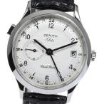 ☆美品★箱付き【ZENITH】ゼニス ポートロワイヤル エリート デュアルタイム 03.1125.6 ...