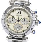☆良品【CARTIER】カルティエ パシャ38mm クロノグラフ W31004H3 クォーツ メンズ