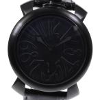 ☆良品【GaGa MILANO】ガガミラノ マヌアーレ48 5012.02 手巻き メンズ