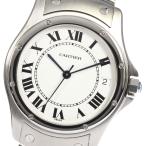 ☆美品【CARTIER】カルティエ サントスクーガー LM デイト 自動巻き ボーイズ