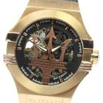 Yahoo! Yahoo!ショッピング(ヤフー ショッピング)☆良品【MASERATI】マセラティ スケルトン 自動巻き メンズ