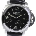 ☆良品★箱・保証書付き【PANERAI】パネライ ルミノール1950 3デイズ GMT PAM003 ...
