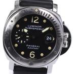 ☆訳あり★箱・保証書付き【PANERAI】パネライ ルミノール サブマーシブル デイト スモールセコ ...