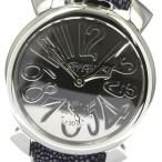 ☆美品【GaGa MILANO】ガガミラノ マヌアーレ48 ミラー　世界限定500本 5210.MIR.01S 手巻き メンズ