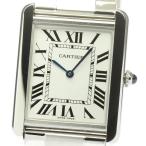 ☆良品★保証書付き【CARTIER】カルティエ タンクソロLM W5200014 クォーツ メンズ