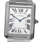 ☆良品★箱・保証書付き【CARTIER】カルティエ タンクソロ LM W5200014 クォーツ メ ...