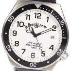 ☆良品★保証書付き【Bell＆Ross】ベル＆ロス タイプマリーン デイト クォーツ メンズ