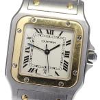 ベルトジャンク☆【CARTIER】カルティエ サントスガルベLM W20011C4 クォーツ メンズ