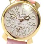 ☆良品★保証書付き【GaGa MILANO】ガガミラノ マヌアーレ48 スモールセコンド 5011.02S 手巻き メンズ