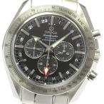 ☆良品★箱・保証書付き【OMEGA】オメガ スピードマスター ブロードアロー コーアクシャル GMT ...