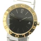 ☆良品★保証書付き【BVLGARI】ブルガリ ブルガリブルガリ BB33SG デイト クォーツ メン ...