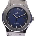 ★内箱付き【HUBLOT】ウブロ クラシックフュージョン ディープブルー デイト 542.NX.6670.LR.JPN18 自動巻き メンズ