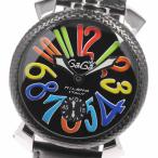 ☆良品★保証書付き【GaGa MILANO】ガガミラノ マヌアーレ48MM スモールセコンド 5015S 手巻き メンズ