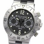 ベルト訳あり☆【BVLGARI】ブルガリ ディアゴノ スクーバ クロノグラフ SCB38S 自動巻き メンズ