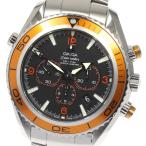 ☆良品★箱・保証書付き【OMEGA】オメガ シーマスター プラネットオーシャン デイト クロノグラフ ...