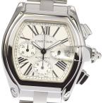 ☆良品★箱付き【CARTIER】カルティエ ロードスターXL クロノグラフ デイト W62019X6 ...