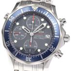 ☆良品★保証書付き【OMEGA】オメガ シーマスター300 クロノグラフ デイト 2225.80 自 ...