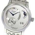 ☆良品★箱付き【GLASHUTTE ORIGINAL】グラスヒュッテ・オリジナル パノマティック ルナ 90-02-02-02-04 デイト 自動巻き メンズ
